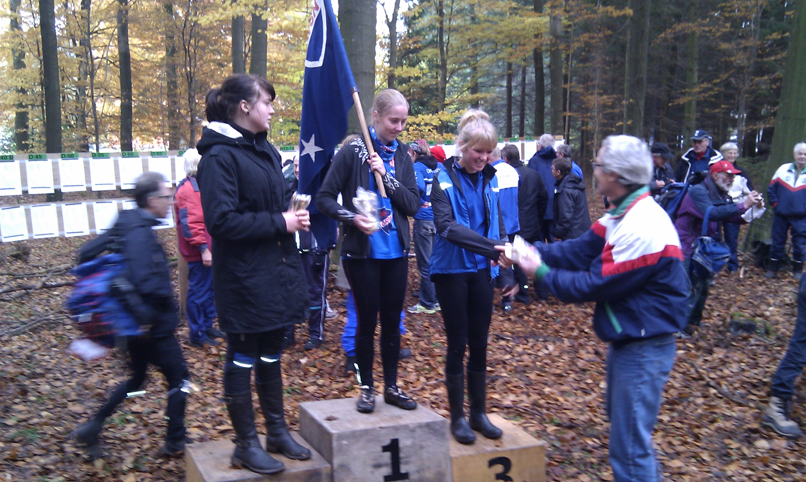 Ida p� pr�mieskamlen til H�st Open, Bornholm